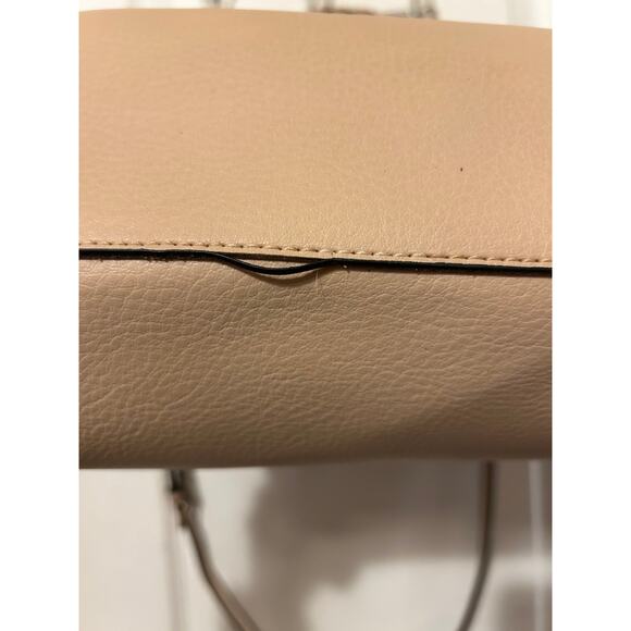 Jules Kae Light Pink Faux Leather Tote preppy carry all - Picture 8 of 9